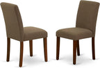 East West Furniture ABP3T18 Abbott Parson Dining Chairs - Image 4