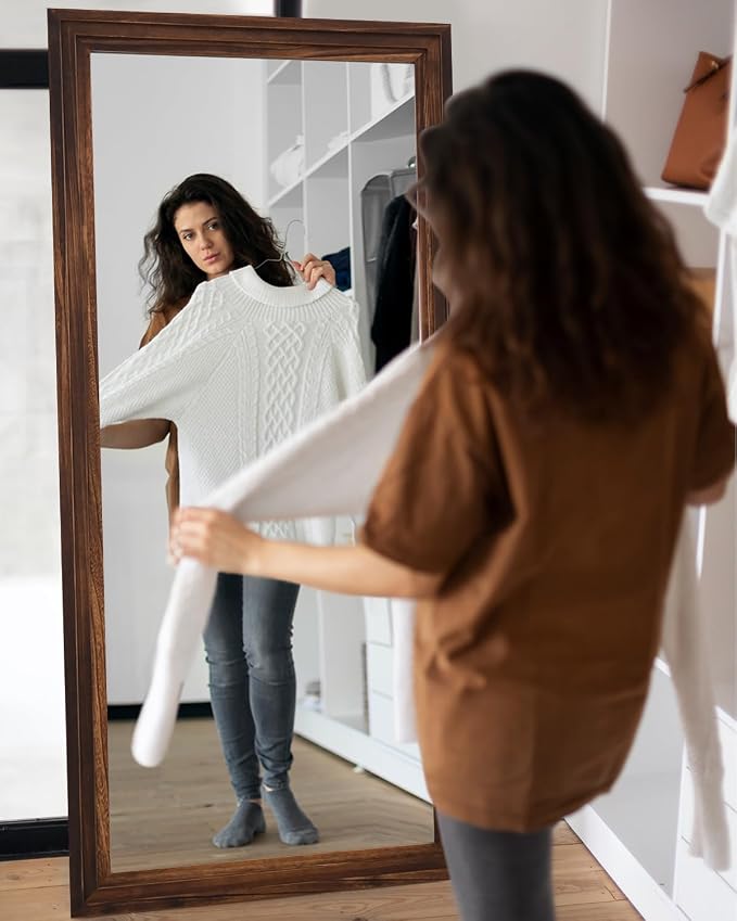 Full Length Mirror, Oversized Stand Up Mirrors Large Wall Mirrors, Wall Mounted - Image 7