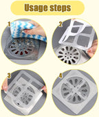 Disposable Hair Drain Stickers, Upgrade Disposable Shower Drain Cover Hair - Image 7