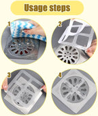 Disposable Hair Drain Stickers, Upgrade Disposable Shower Drain Cover Hair - Image 7