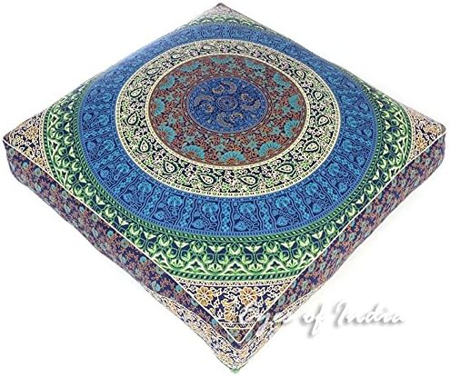 Mandala Floor Pillow Cover Meditation Cushion Seating Throw Hippie Round - Image 4