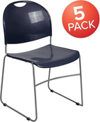 Flash Furniture HERCULES Series 5 Pack 880 lb. Capacity Navy Ultra-Compact - Image 4