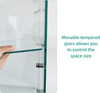 FLYMUHJIA Glass Display Corner Cabinets Storage - Image 4