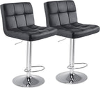 DUMOS Bar Stools Set of 2, 24 inch Counter Height Bar Stools, Upholstered - Image 8