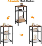 HOOBRO Side Table, 3-Tier Tall End Telephone Table - Image 7