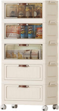 5-Tier Foldable Storage Cabinet by FoldTrend