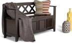SIMPLIHOME Amherst Entryway Storage Bench - Image 3