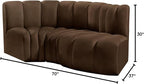 Meridian Furniture 103Brown-S3D Arc Collection Modern | Contemporary Modular - Image 3