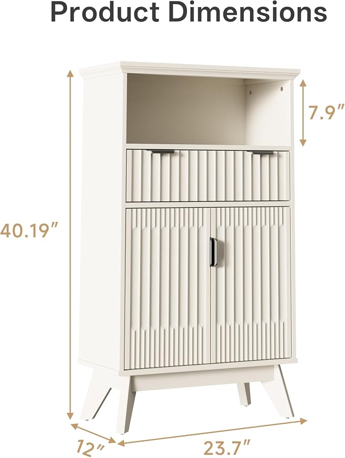 Fatmok Buffet Cabinet with Storage, Wood Buffet Sideboard Console Table - Image 2