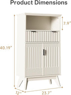 Fatmok Buffet Cabinet with Storage, Wood Buffet Sideboard Console Table - Image 2