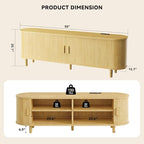 58" Mid Century Modern TV Stand - Image 3
