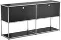 Modern Storage Cabinet Black F Versatile Free-Standing Organizer by ARVORAHome