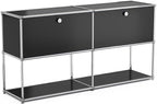 Modern Storage Cabinet Black F Versatile Free-Standing Organizer by ARVORAHome