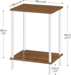 HOOBRO End Tables Set of 2, Small Side Table, Nightstand - Image 3