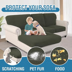 H.VERSAILTEX Sectional Couch Covers 3 Pieces Sofa Seat Cushion Covers L Shape - Image 7