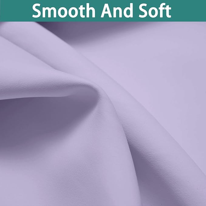 Yakamok Lilac 100% Blackout Curtains 72 Inches Long - Image 7