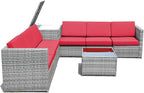 Tangkula 8 Pieces Wicker Patio Furniture Set - Image 9