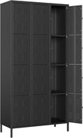 Metal Locker Storage Locker, Assemble Required by Anxxsu