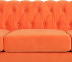 AVZEAR 3 seat Sofa, Velvet Sofa Living Room Large Sofa Modern Chesterfield - Image 7