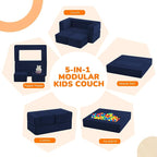 MeMoreCool Convertible Modular Kids Couch – Foam Toddler Sofa - Image 4