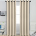Yakamok Room Darkening Curtains 52x84 inch Length Cream Beige-Living Room | 2 by Yakamok