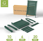 GREENVINES Outdoor Rocking Chairs | Set of 2 | Porch Rocker | HDPE Plastic | - Image 8