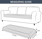 Stretch Cushion Cover, Soft Velvet Plush Cushion Slipcovers Loveseat Sofa - Image 7