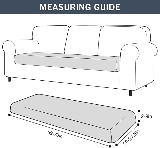 Stretch Cushion Cover, Soft Velvet Plush Cushion Slipcovers Loveseat Sofa - Image 7