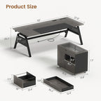 SEDETA L Shaped Computer Desk - Image 2