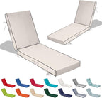 80x26x4in Lounge Cushions for Outdoor Furniture, Outdoor Lounge Chair Cushions by Odsiikly