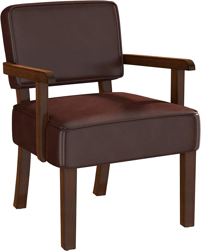 FAGAGA Accent Chair, PU Leather Living Room Chairs Oversized by FAGAGA