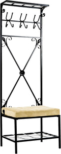SEI Furniture - Dovanti Entryway Storage Rack & Bench Seat - Transitional Design by SEIFurniture