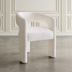 Jofran Gwen Jacquard Upholstered Accent Chair, Modern Luxury Plush Sculptural - Image 8