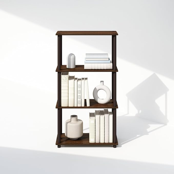 Furinno Turn-N-Tube Book Shelf, 4-Tier Bookshelf, Bookcase - Image 7