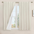 Natural 100% Blackout Linen Curtains by LAMIT