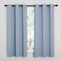 NICETOWN Vintage Blue Blackout Curtains 40 inches Length by NICETOWN