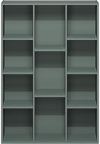 Furinno LUDER Book Shelf, 11-Cube Bookshelf, Reversible Bookcase, 9.4 x 29.1 x - Image 7