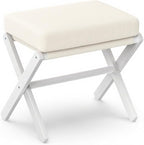 BAMBOOHOMIE Foldable Foot Stool Ottoman, Modern Foot Rest by BAMBOOHOMIE