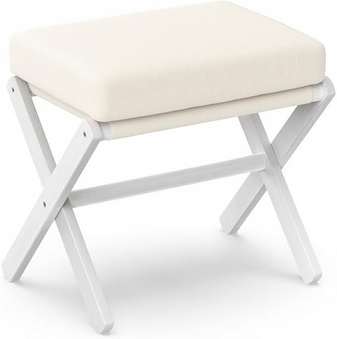 BAMBOOHOMIE Foldable Foot Stool Ottoman, Modern Foot Rest by BAMBOOHOMIE