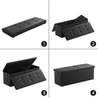 ENGPOW Storage Ottoman, Fireproof Folding Bench - Image 7