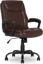 Amazon Basics Classic Puresoft PU Padded Mid-Back Office Chair by AmazonBasics