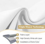 H.VERSAILTEX White Curtains 96 inches Long Window Treatment Panels/Drapes - Image 3