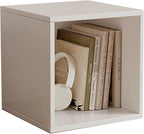 Versatile wooden storage cabinet, space-saving modular organizer by Unknown