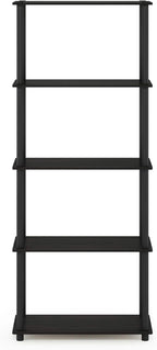 Furinno TURN-N-TUBE Storage Shelves, 5-Tier Book Shelf, Corner Shelf, Toolless - Image 5