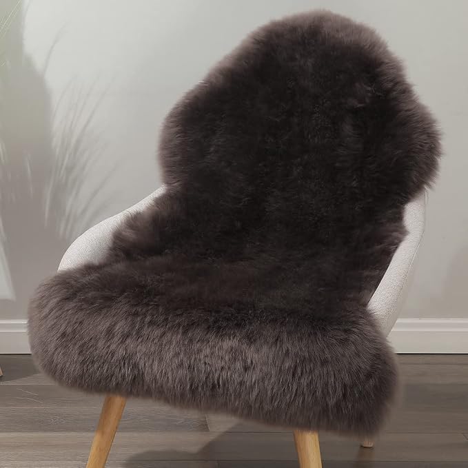 LLB Genuine Sheepskin Area Rug Wool Rug Fur Carpet Fluffy Shaggy Fur Rug by LLB