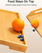 Bamboo Bed Tray Table with Foldable Legs, Breakfast Tray - Image 9