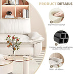 KEIKI 73.2" Convertible Futon Sofa Bed Queen Size, 3-in-1 Pull Out Couch - Image 4