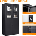 Black Metal Storage Cabinet - Image 6