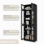 TUSY 85.5" Modern Tall Bookcase - Image 5