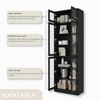 TUSY 85.5" Modern Tall Bookcase - Image 3